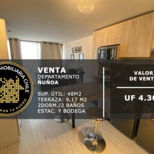 SE VENDE PRECIOSO DEPTO. 2D/2B/ ESTAC Y BD METRO IRARRÁZABAL