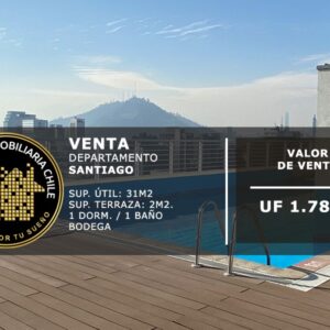 INVERSIÓN! CENTRICO DEPTO 1D/1B/ BODEGA, METRO U DE CHILE