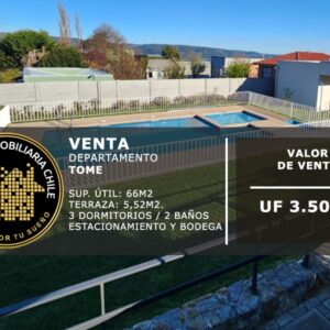 SE VENDE PRECIOSO DEPARTAMENTO, TOMÉ.