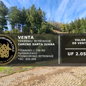 SE VENDE HERMOSO SITIO EN CONDOMINIO MITRINHUE, SANTA JUANA