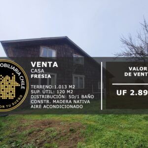 SE VENDE AMPLIA CASA 5D/1B (POTENCIAL COMERCIAL), FRESIA