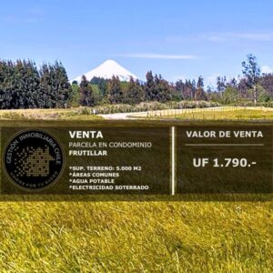 PRECIOSAS PARCELAS URBANIZADAS A 5 MIN DE CENTRO FRUTILLAR