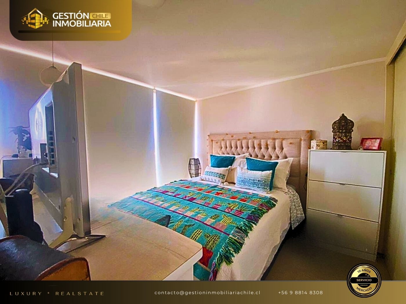 SE VENDE PRECIOSO DEPTO 1D/1B/BD METRO PARQ. O'HIGGINS - Imagen 3