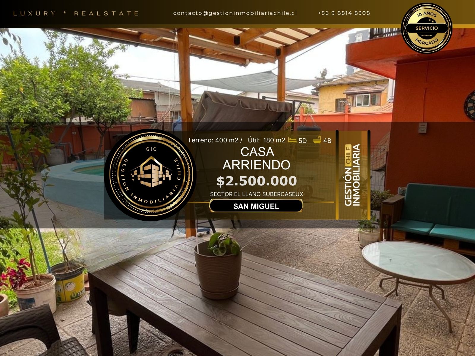 CASA FAMILIAR o COMERCIAL CON PISCINA 6D/5B, SAN MIGUEL