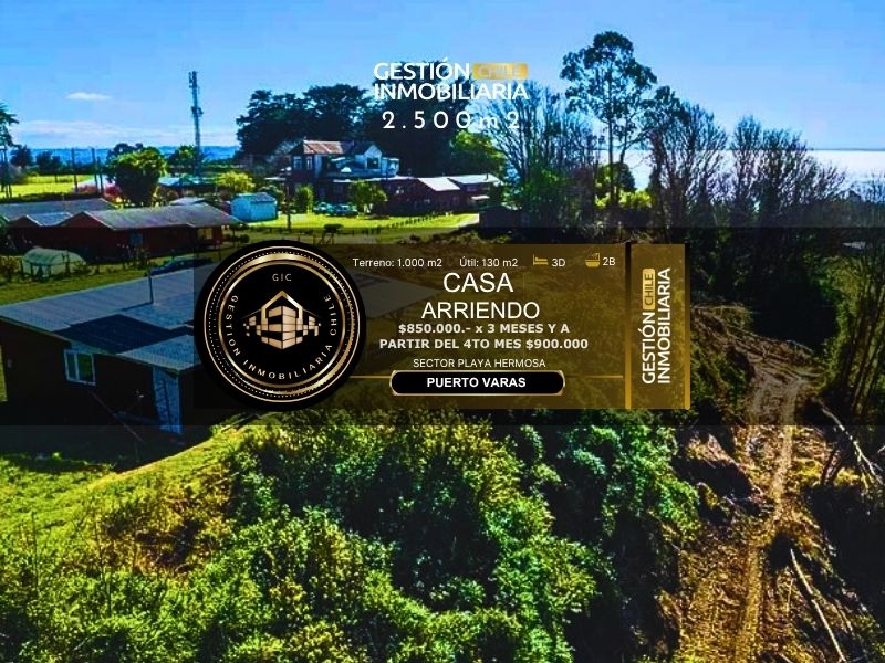 Casa Nueva en Playa Hermosa 3D/2B, 5 min de Playa, Puerto Varas