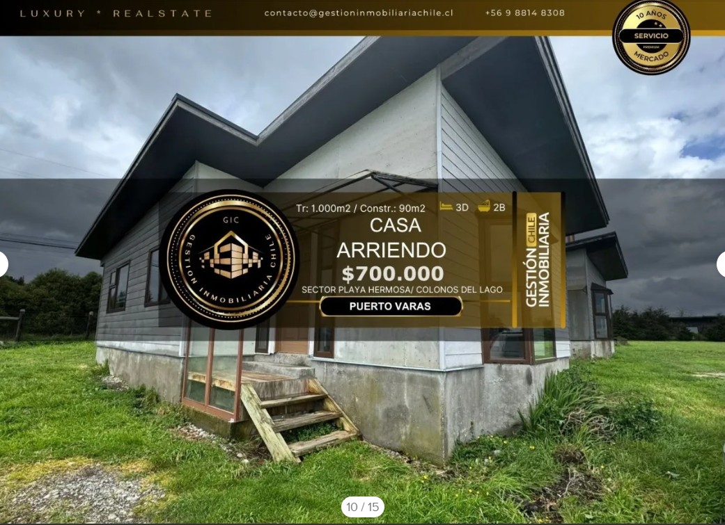 Arriendo Casa 3D/2B Sector Colonos del lago, Vista Panorámica