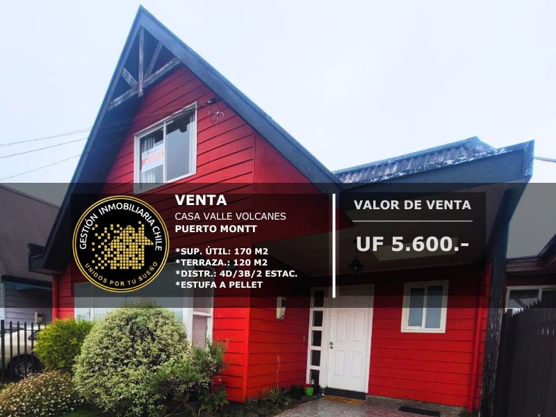 Amplia Casa En Valle Volcanes, Puerto Montt