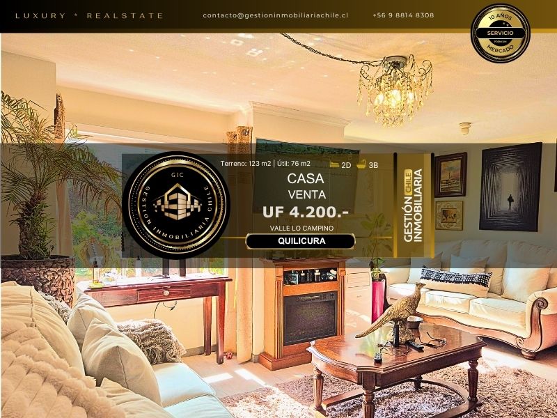 Tu Nuevo Hogar En Valle Lo Campino, Quilicura